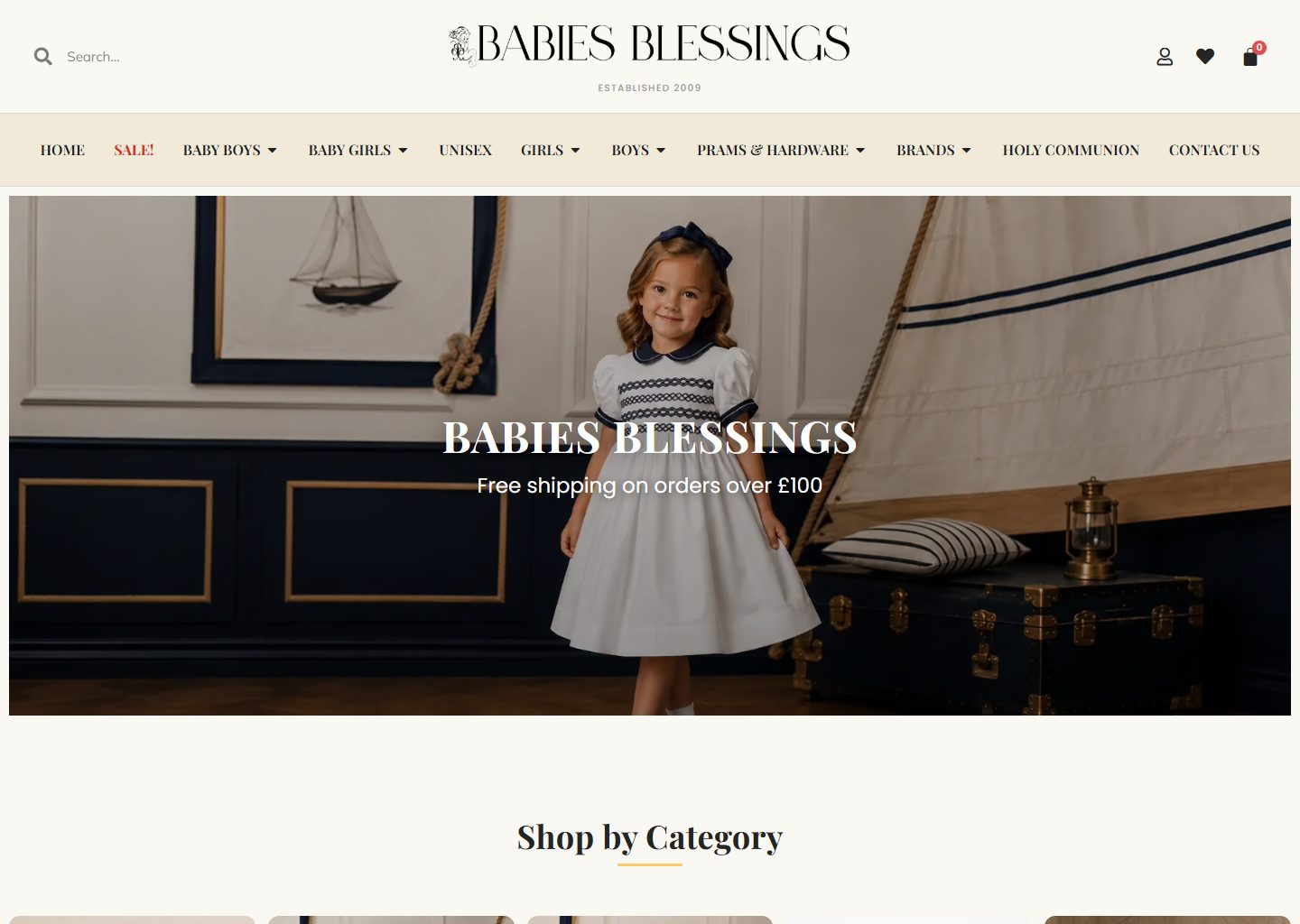Babies Blessings website