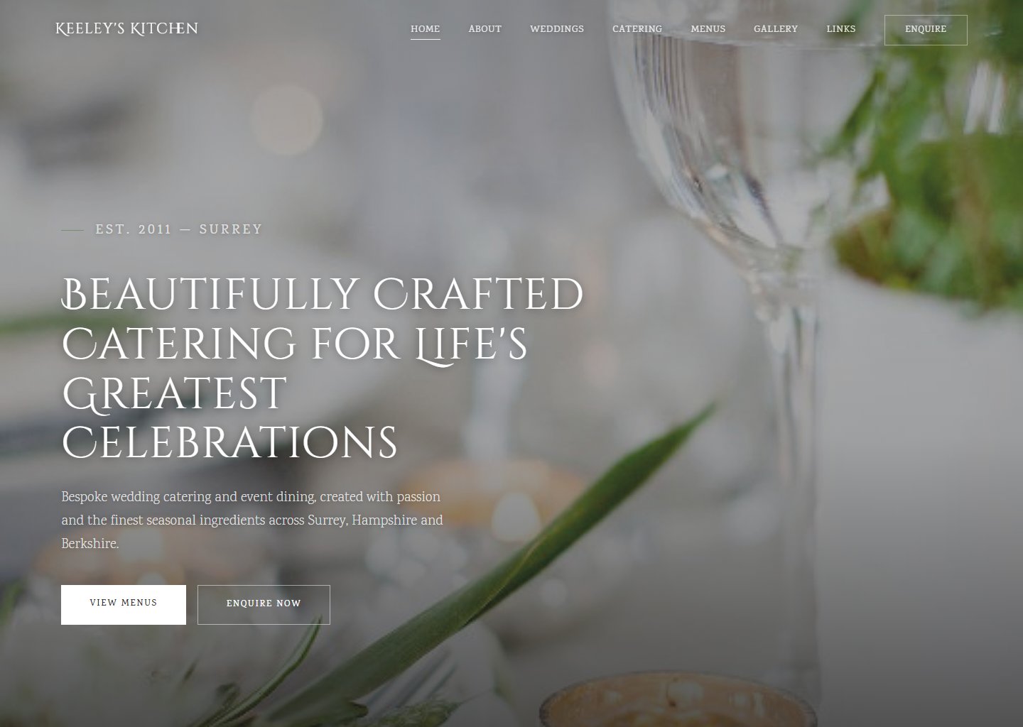 Keeley's Kitchen website